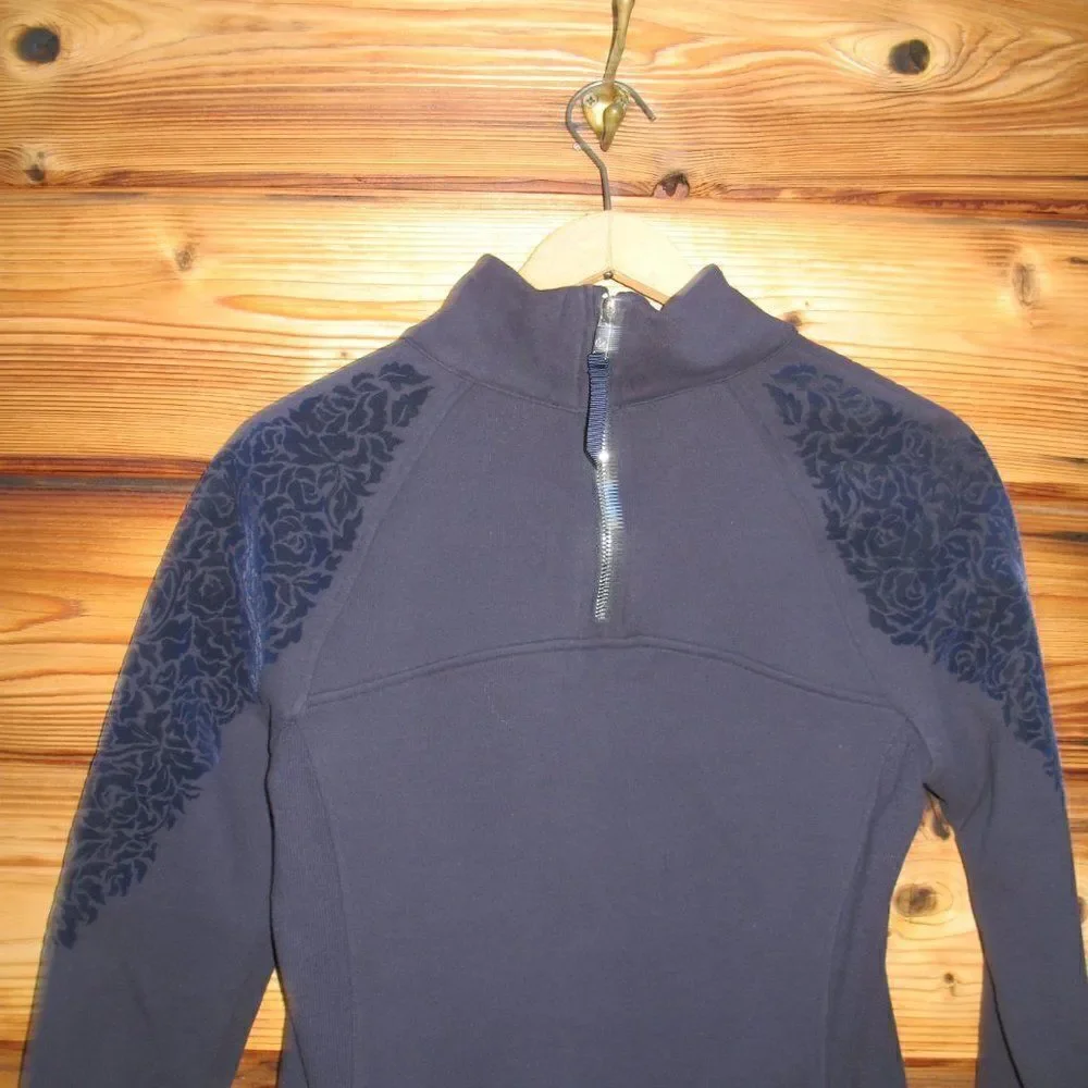 Lululemon Floral Flocked Sweatshirt